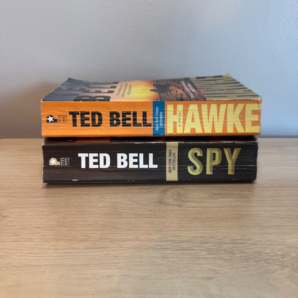 Ted Bell Alex Hawke Series Paperback Book Set Hawke and Spy Thriller Novels